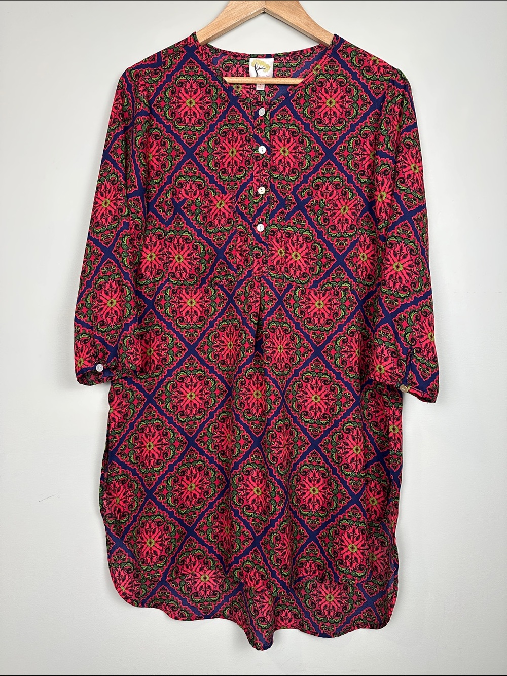 fig and flower Pink & Purple Printed Tunic